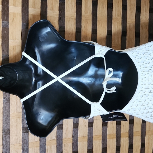 NWT!! LA Blanc creme swimsuit - Picture 10 of 11